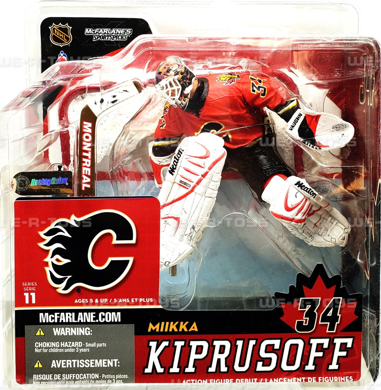 定番人気！ Calgary Figure Action Kiprusoff Miikka NHL Flames #34 Goalie スポーツ