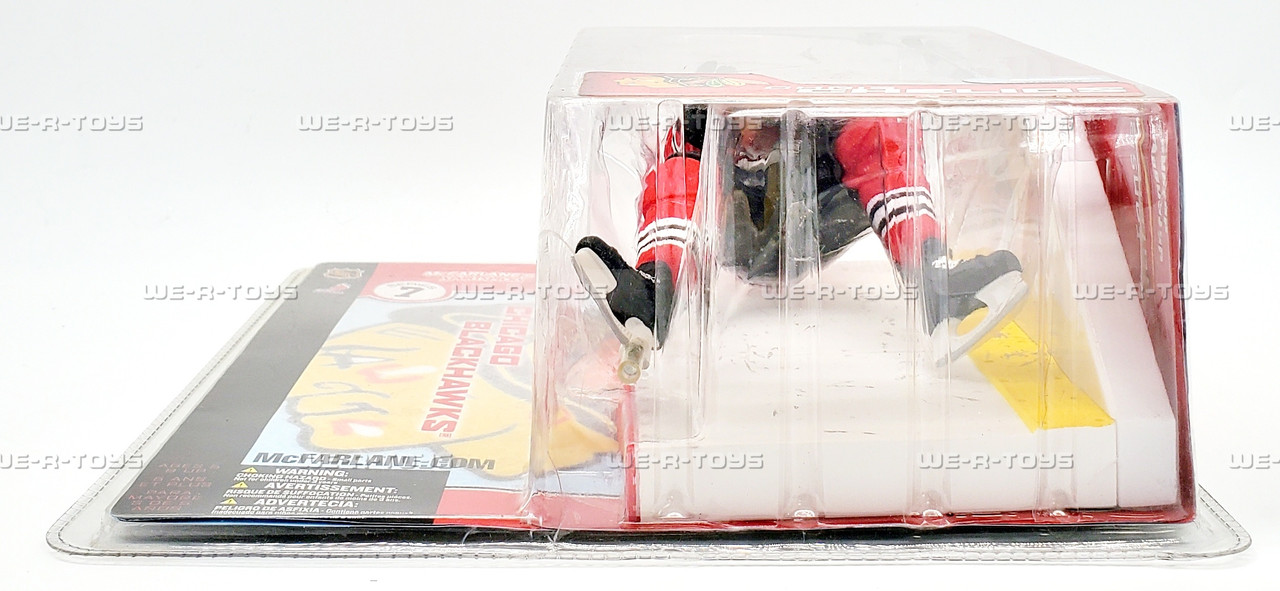 NHL Chris Chelios Action Figure Chicago Blackhawks #7 Red Jersey