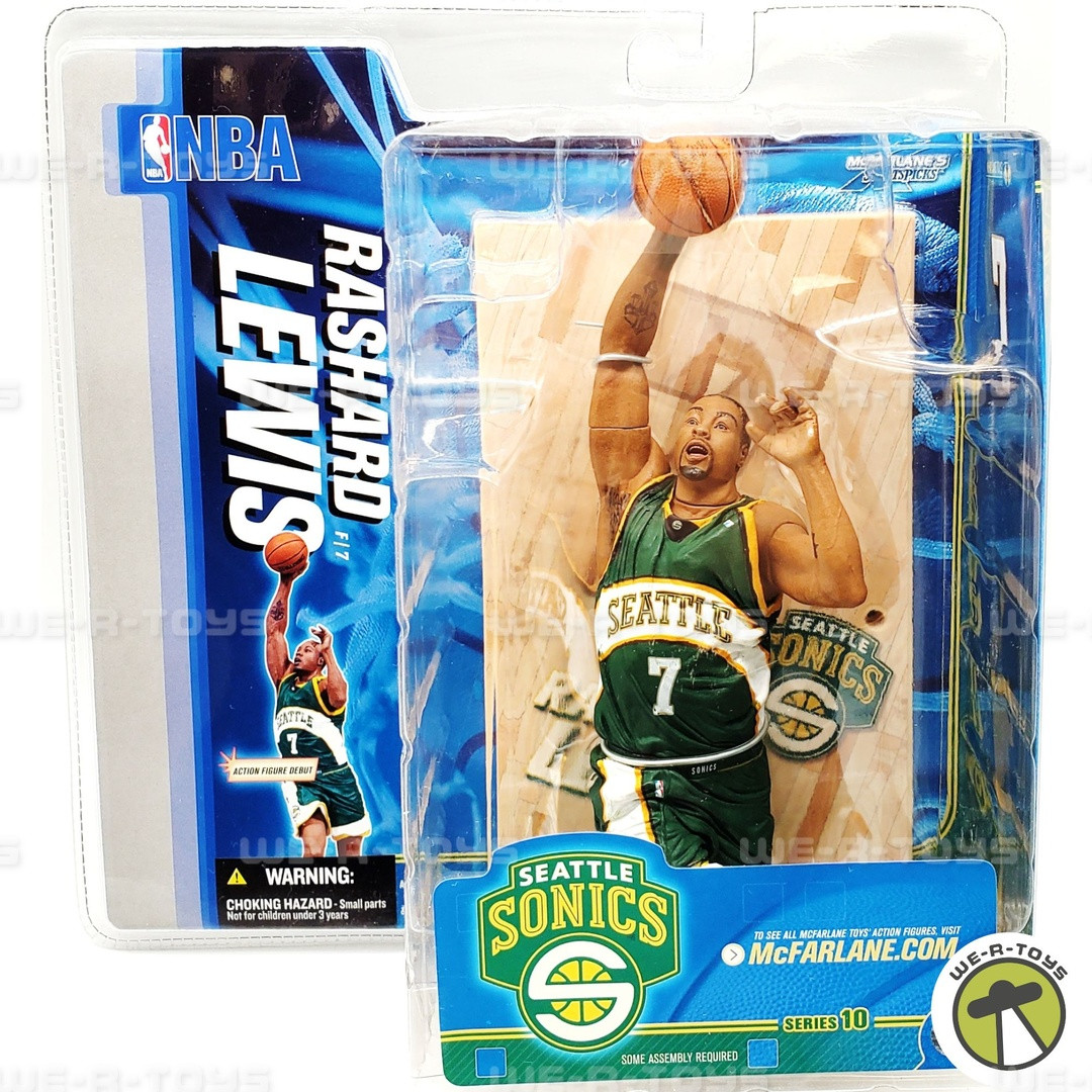 NBA Series 10 Rashard Lewis Action Figure Seattle Sonics #7