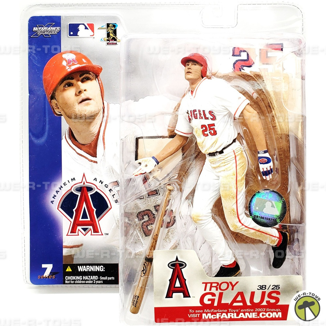 マクファーレンMLB　TグラウスTroy Glaus (レッドスリーブ) MLB Series 7 Troy Glaus Action Figure Anaheim Angels #25 McFarlane