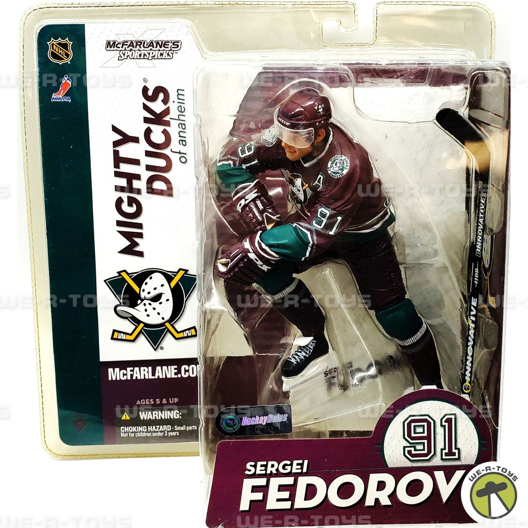 NHL Series 9 Sergei Fedorov Action Figure Mighty Ducks of Anaheim