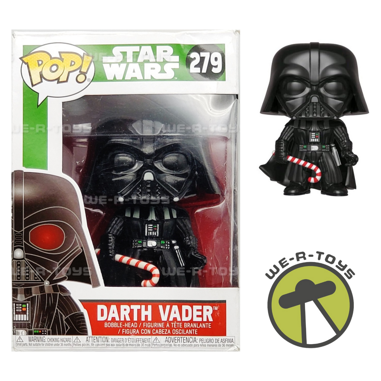 Funko POP! Star Wars #279 Darth Vader With Candy Cane Vinyl Figure NEW