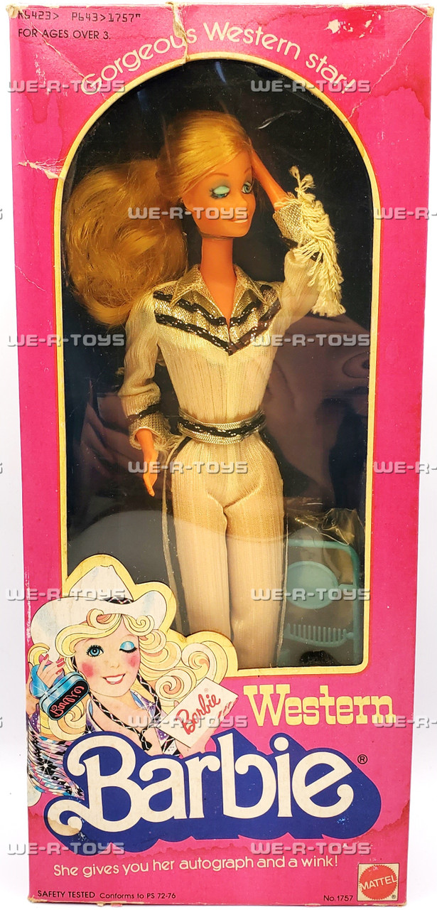 Barbie Western Barbie Gorgeous Western Star Autograph and Wink 