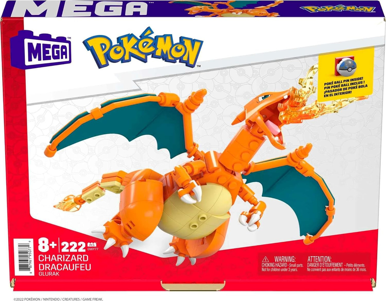 MEGA Pokémon Building Toy Kit Kanto Region Team With 4 Figures (130 Pieces)  For Kids