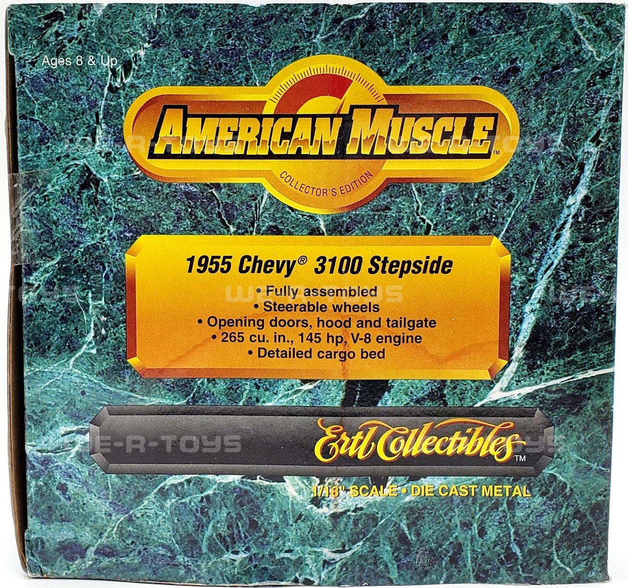 American Muscle 1955 Chevy 3100 Stepside Truck Red ERTL