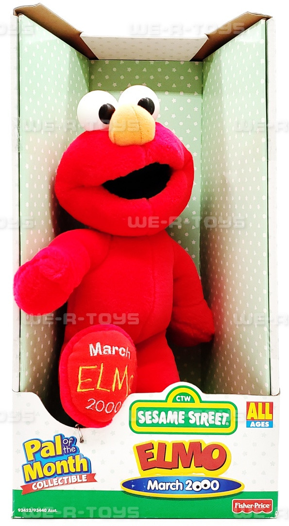 Sesame Street Pal of The Month Collectible March 2000 Elmo Plush