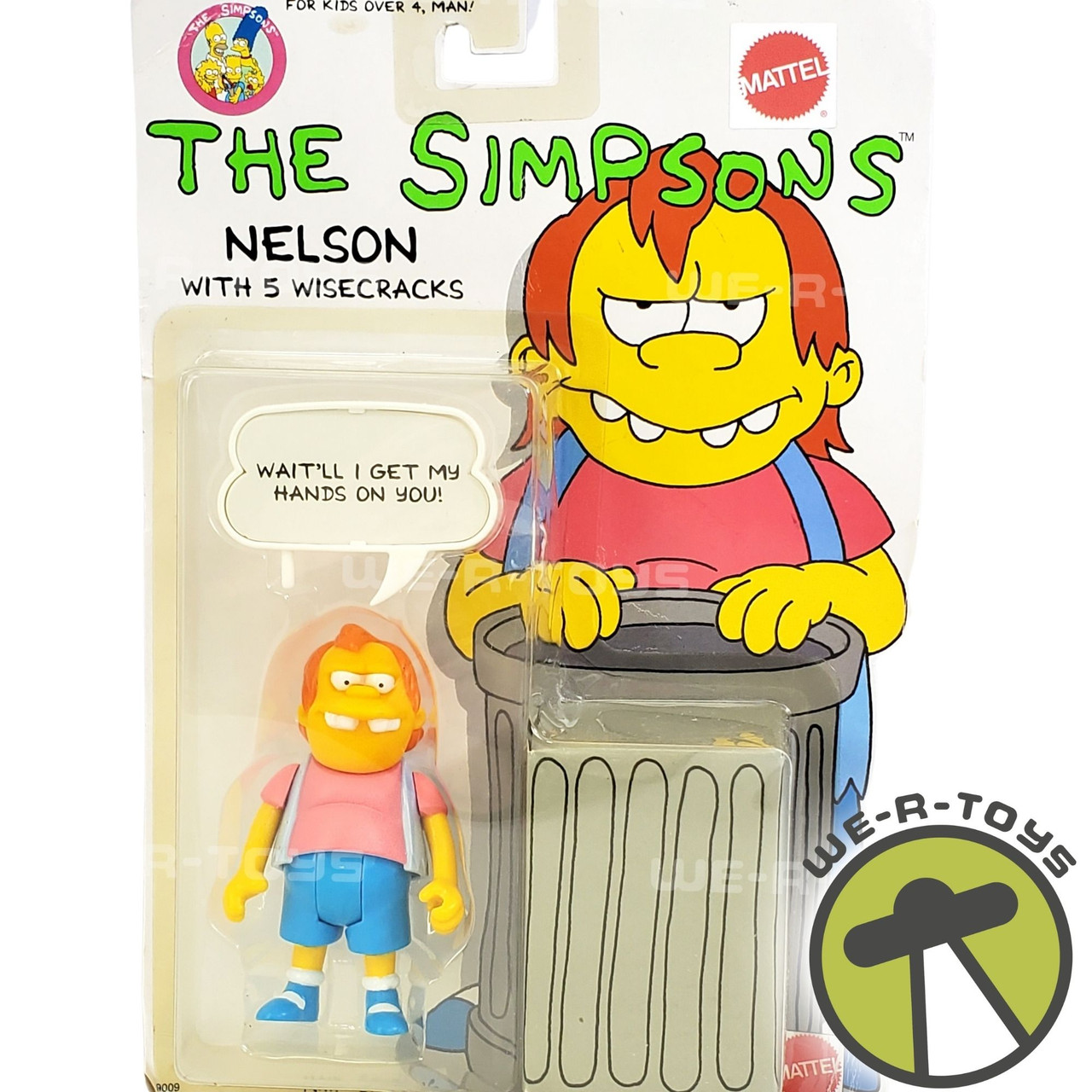 The Simpson's Nelson with 5 Wisecracks Poseable Figure 1990 Mattel