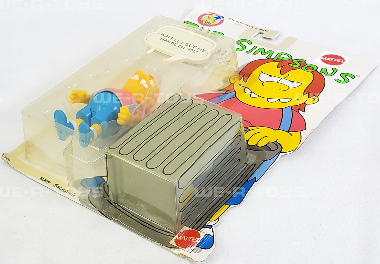 The Simpson's Nelson with 5 Wisecracks Poseable Figure 1990 Mattel