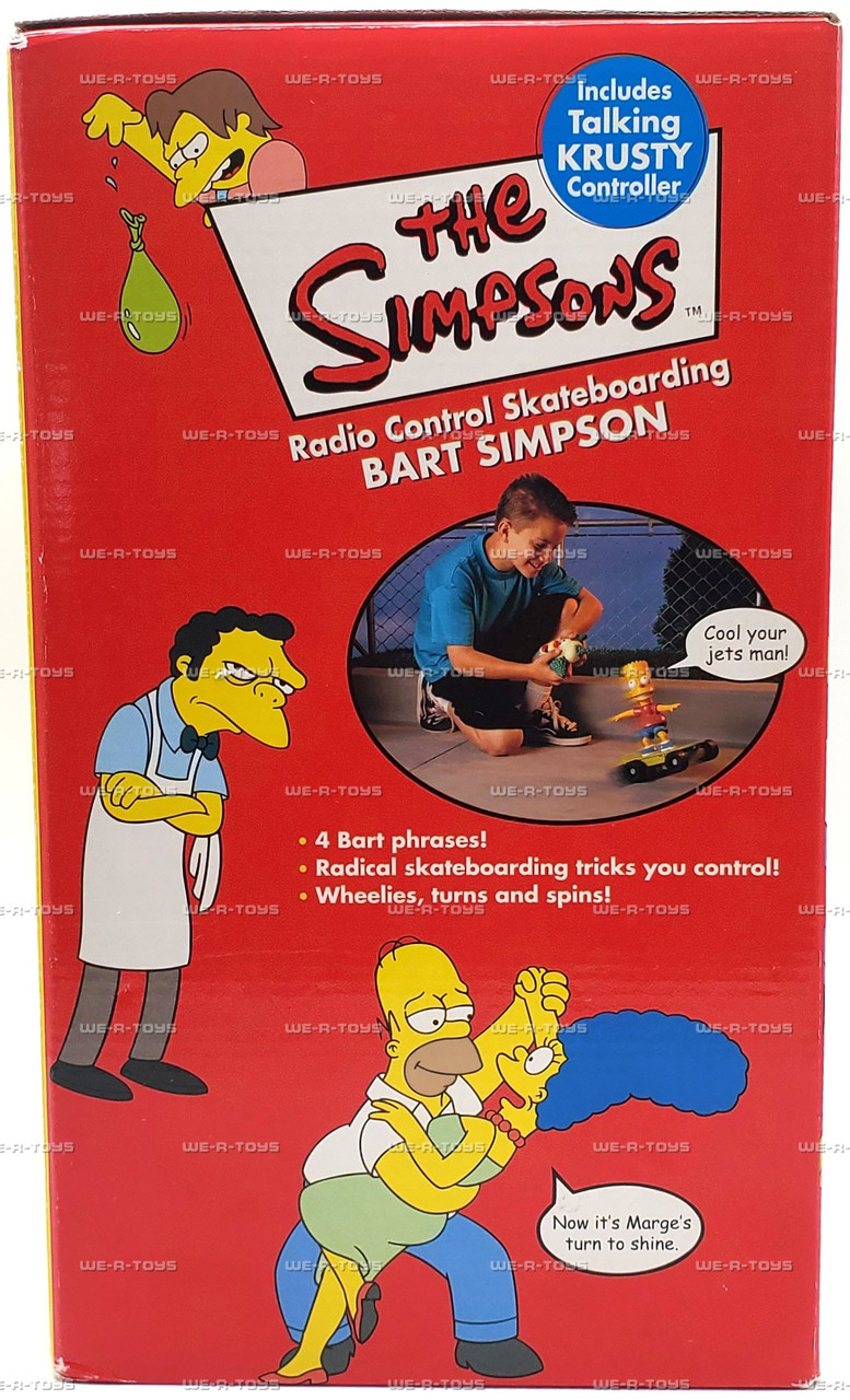 The Simpsons Radio Control Skateboarding Bart Simpson W
