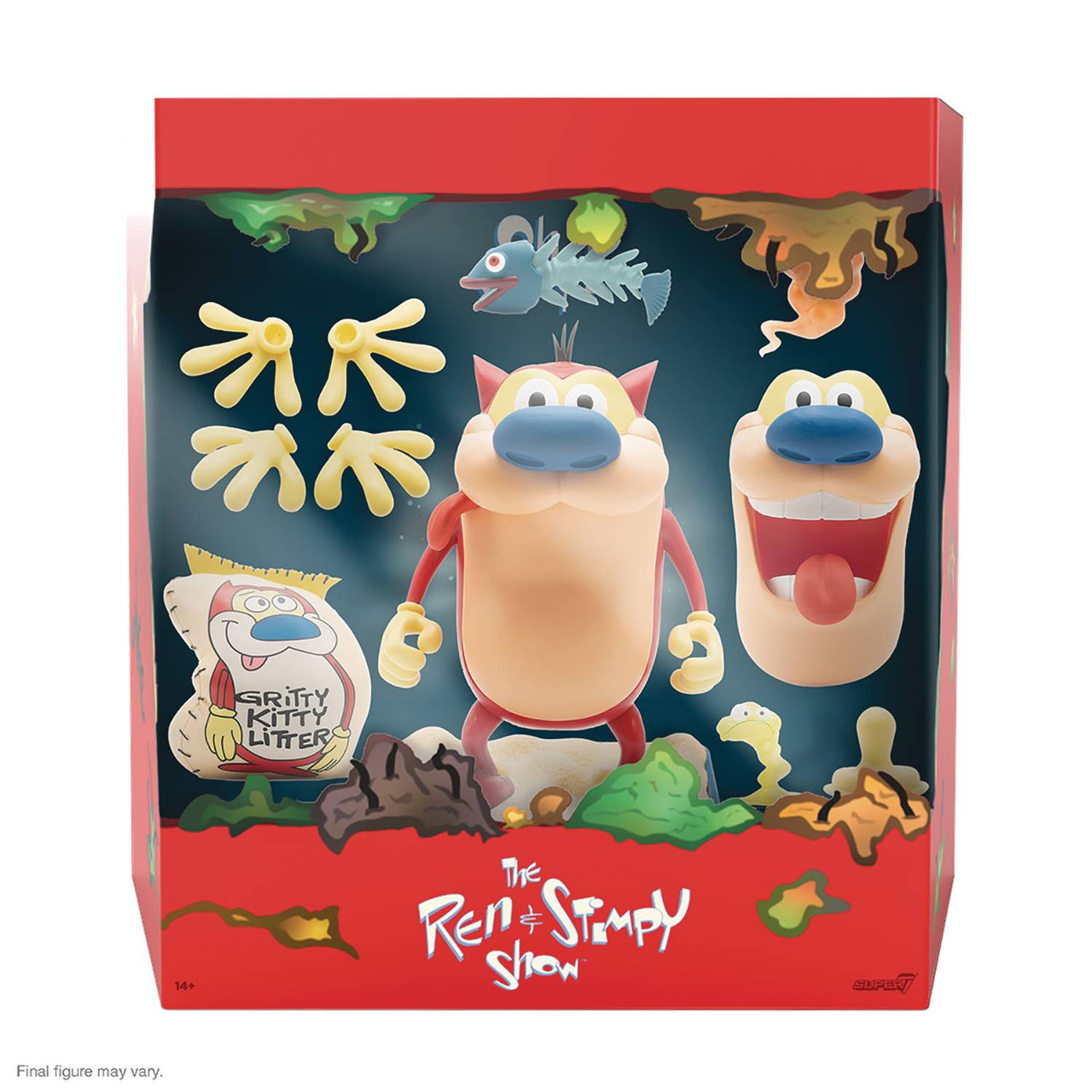 Ren & Stimpy ULTIMATES! Wave 1- Stimpy Action Figure Super 7