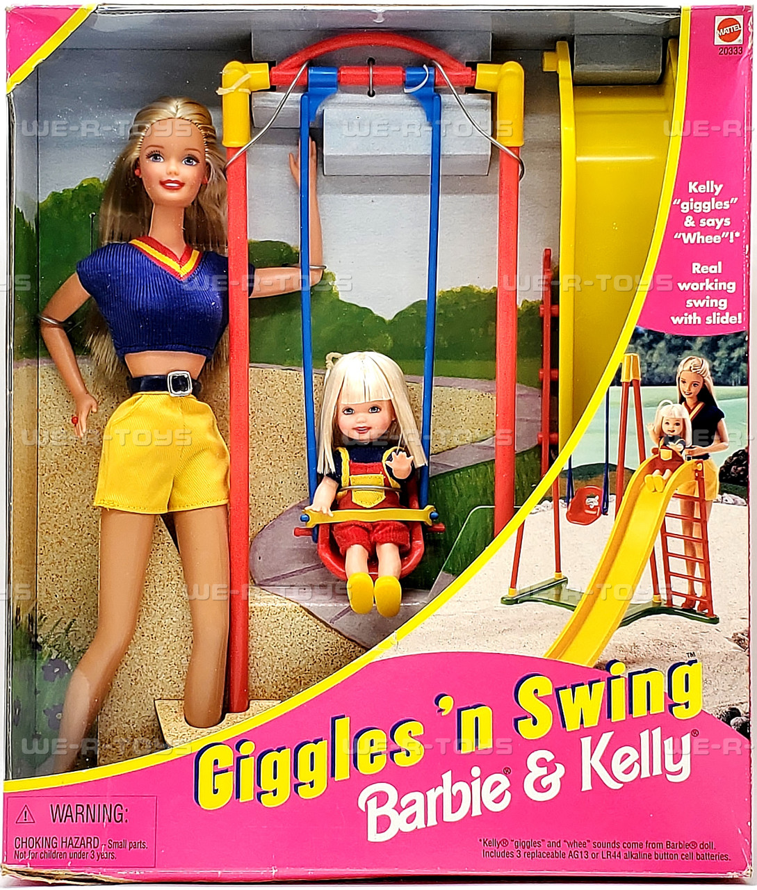 Barbie & Kelly Giggles 'n Swing Set 1998 Mattel 20333