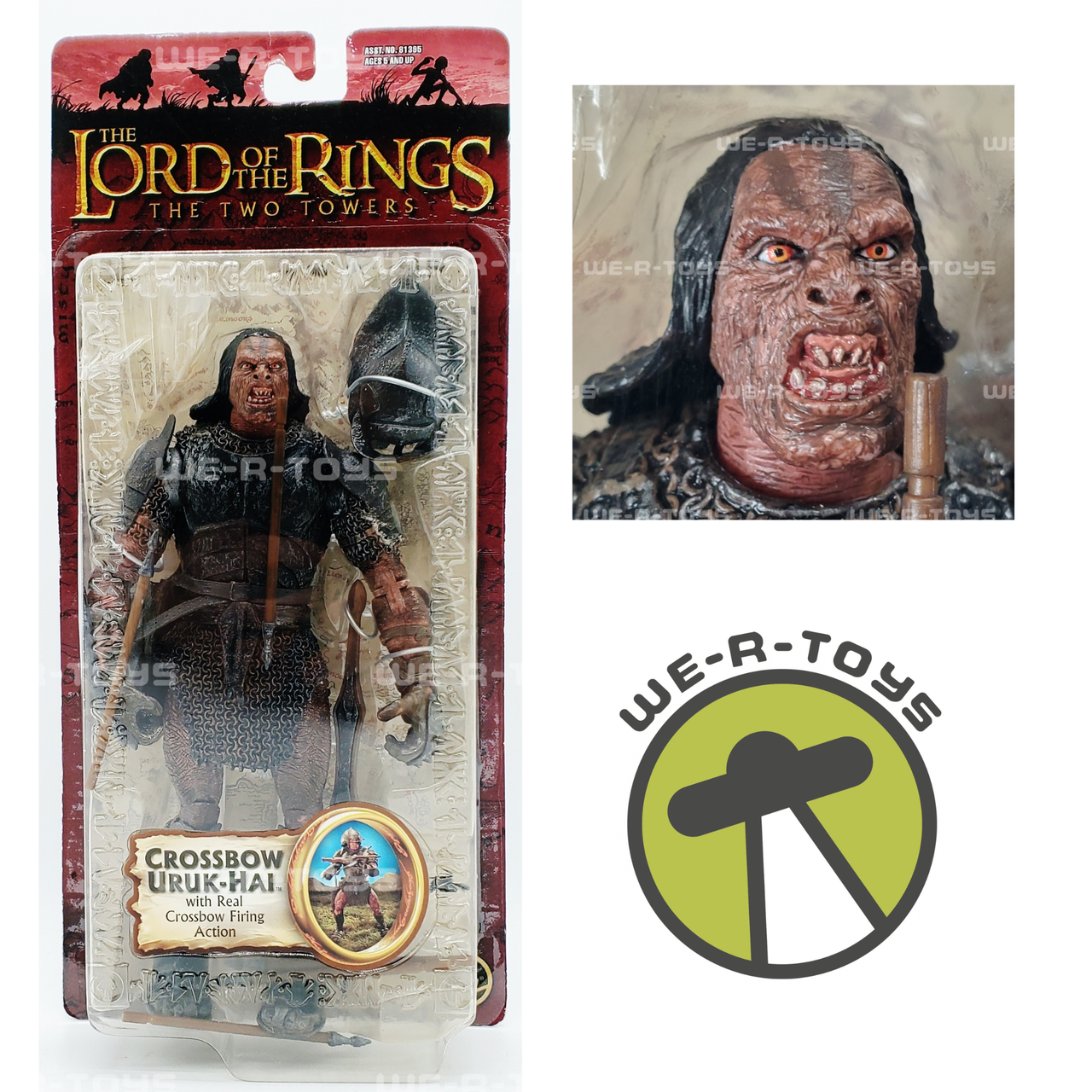 The Lord of the Rings Crossbow Uruk-Hai Action Figure 2003 Toy Biz ...