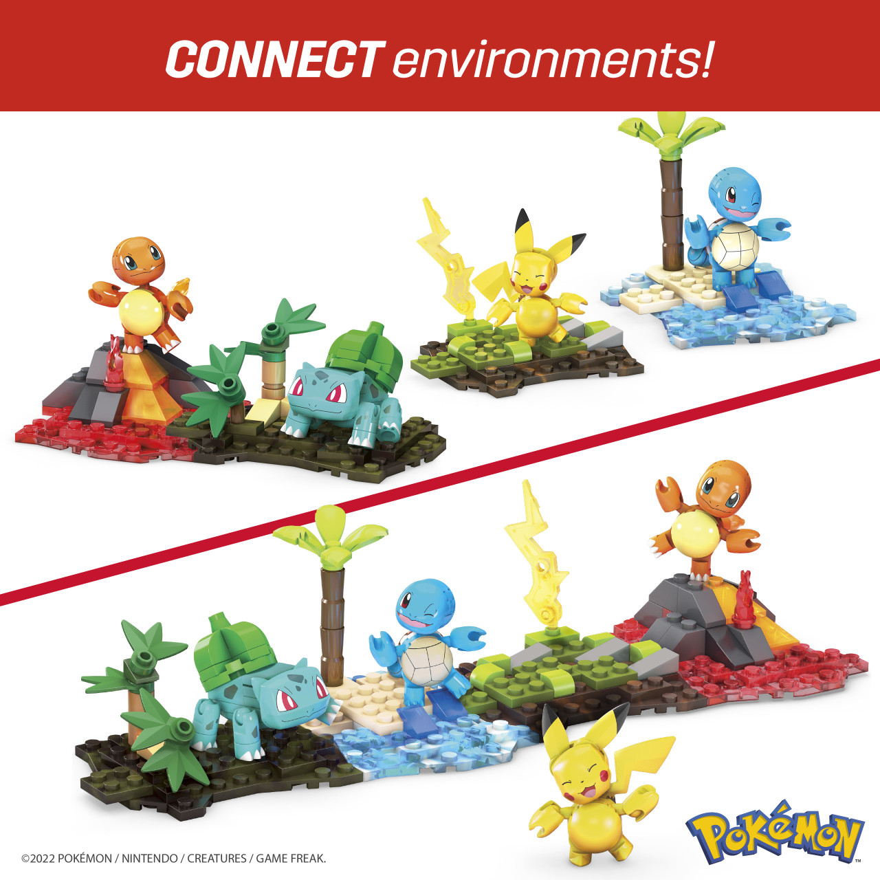 Mega Construx Pokemon Poke Ball Mega Bloks Anime Character Figures