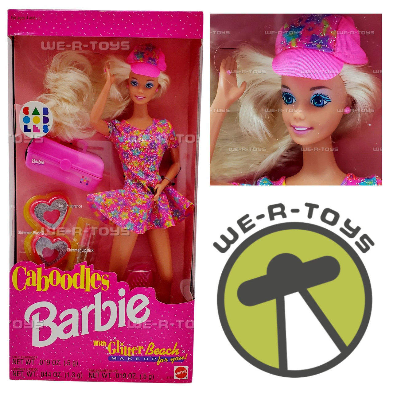 Barbie Caboodles Doll With Glitter Beach Makeup For You 1992