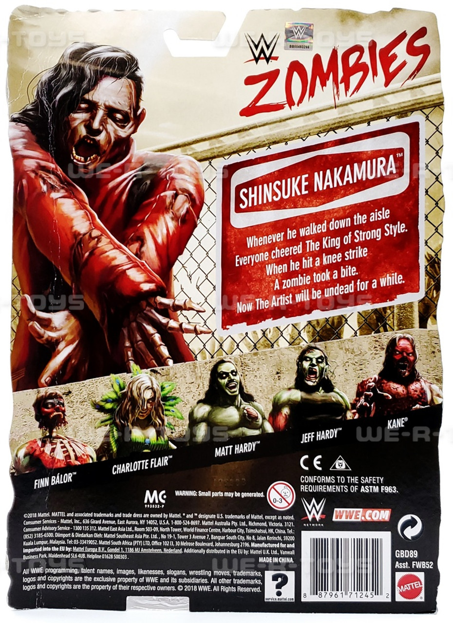 WWE Zombies Shinsuke Nakamura Action Figure 2018 Mattel GBD89