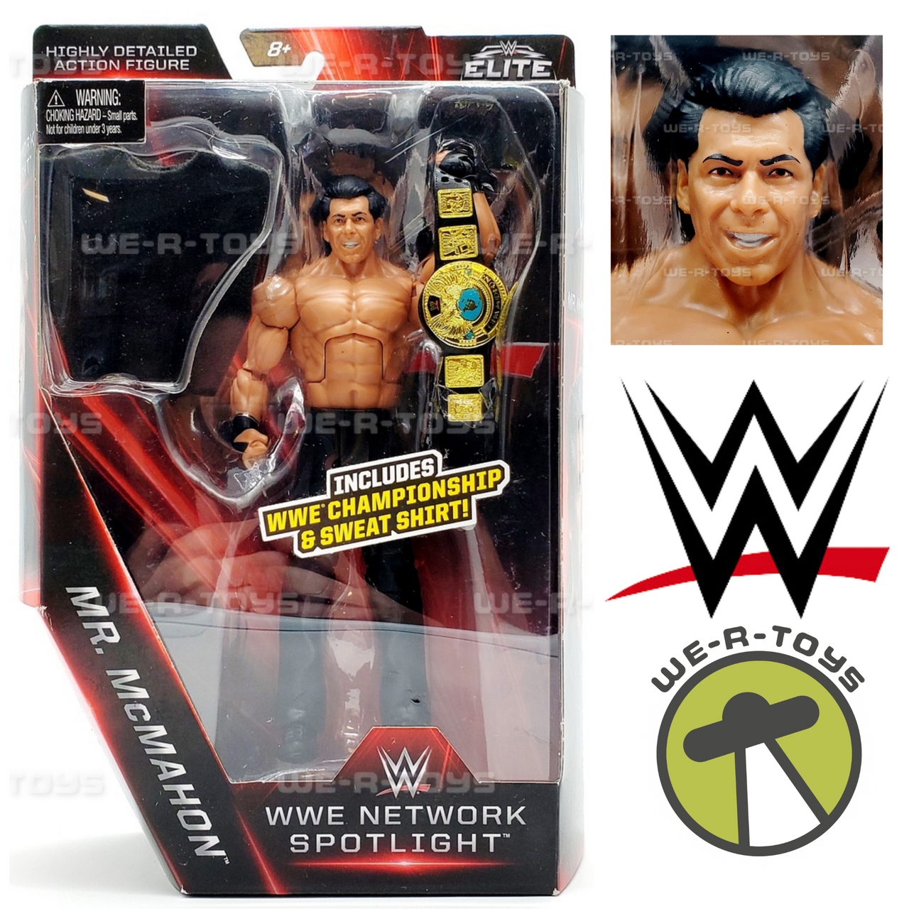 WWE Elite Collection Network Spotlight Mr. McMahon (Vince) Action Figure 2016 WWE Elite Collection Network Spotlight Mr. McMahon (Vince) Action Figure 2016