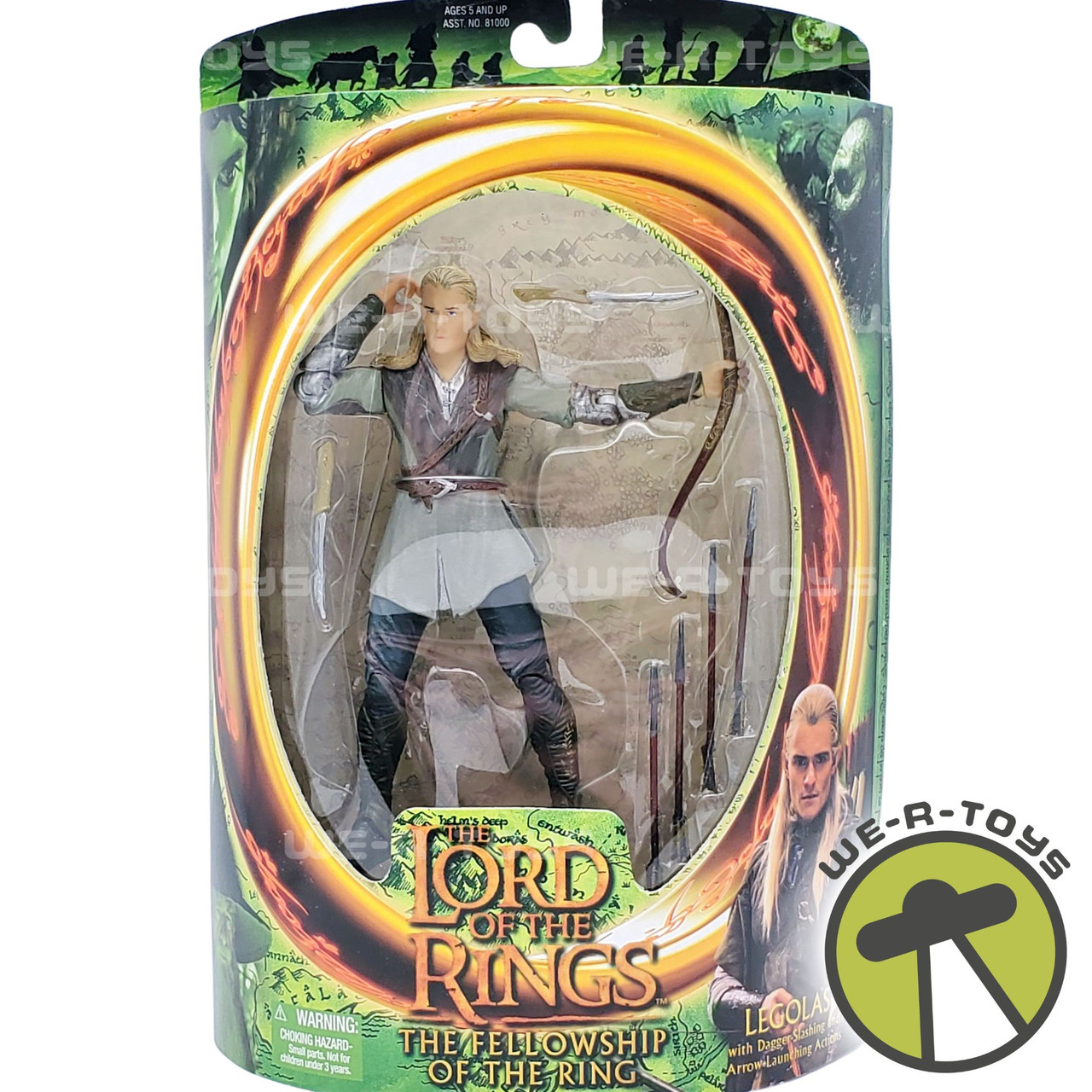 ロードオブザリング　The Lord of the Rings フィギュア The Lord of the Rings Legolas with Dagger Slashing Arrow Launching