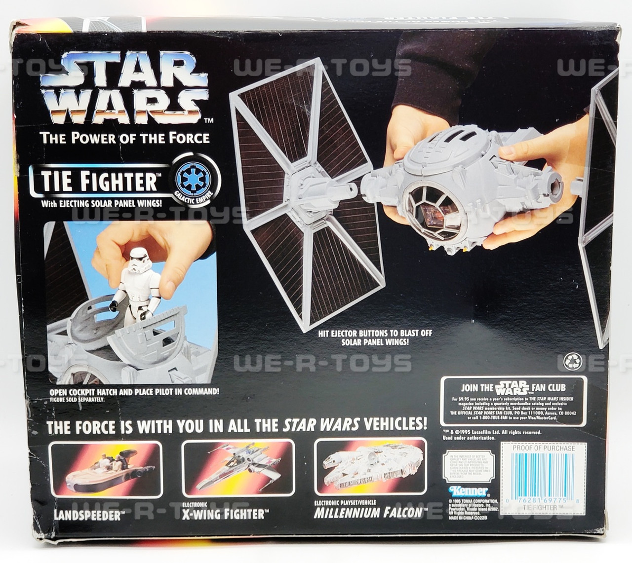 Star Wars POTF TIE Fighter Vehicle With Pilot Figure 1995 Kenner