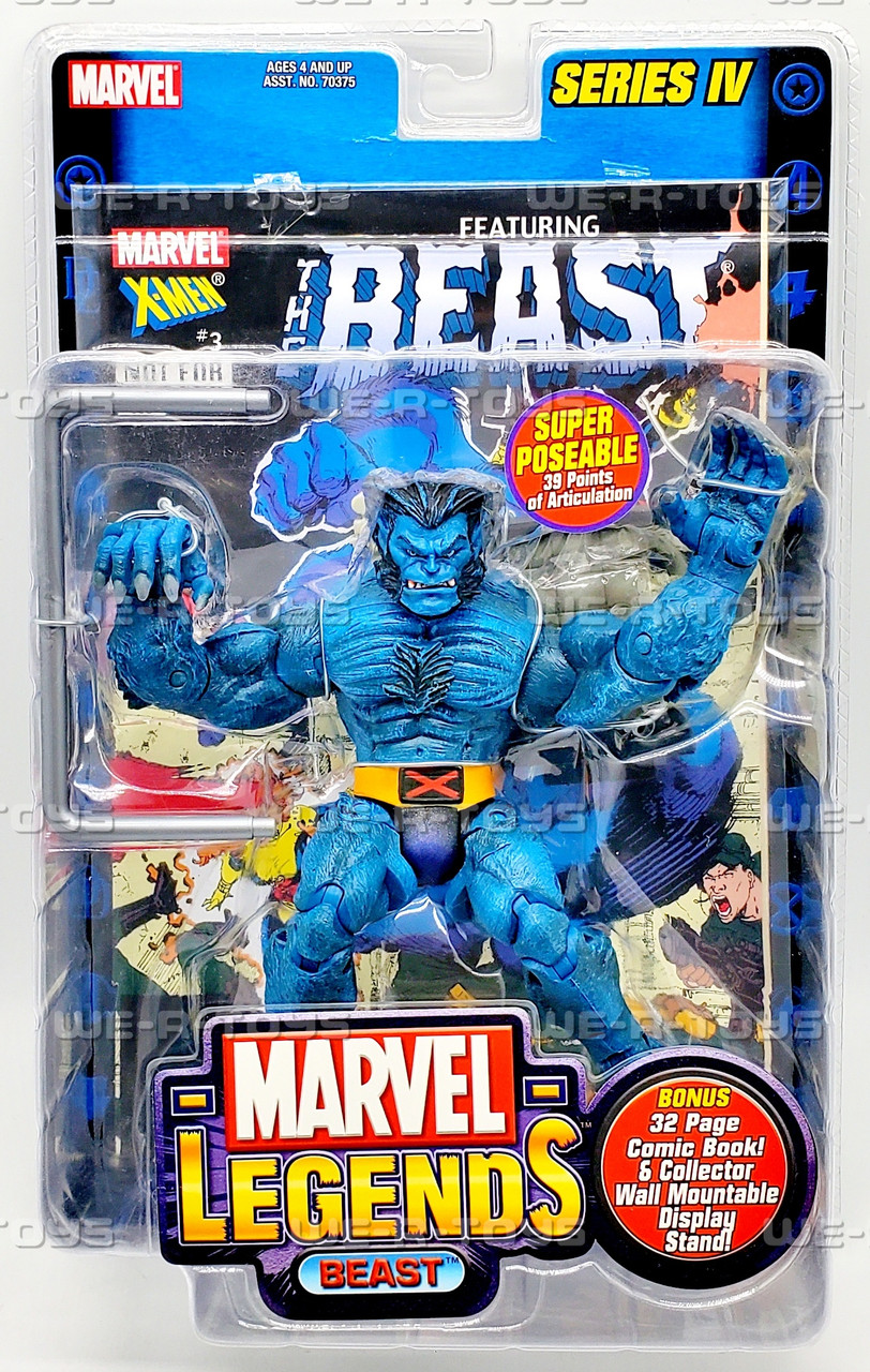 Marvel Legends Series 4 X-Men Beast Action Figure 2003 Toy Biz