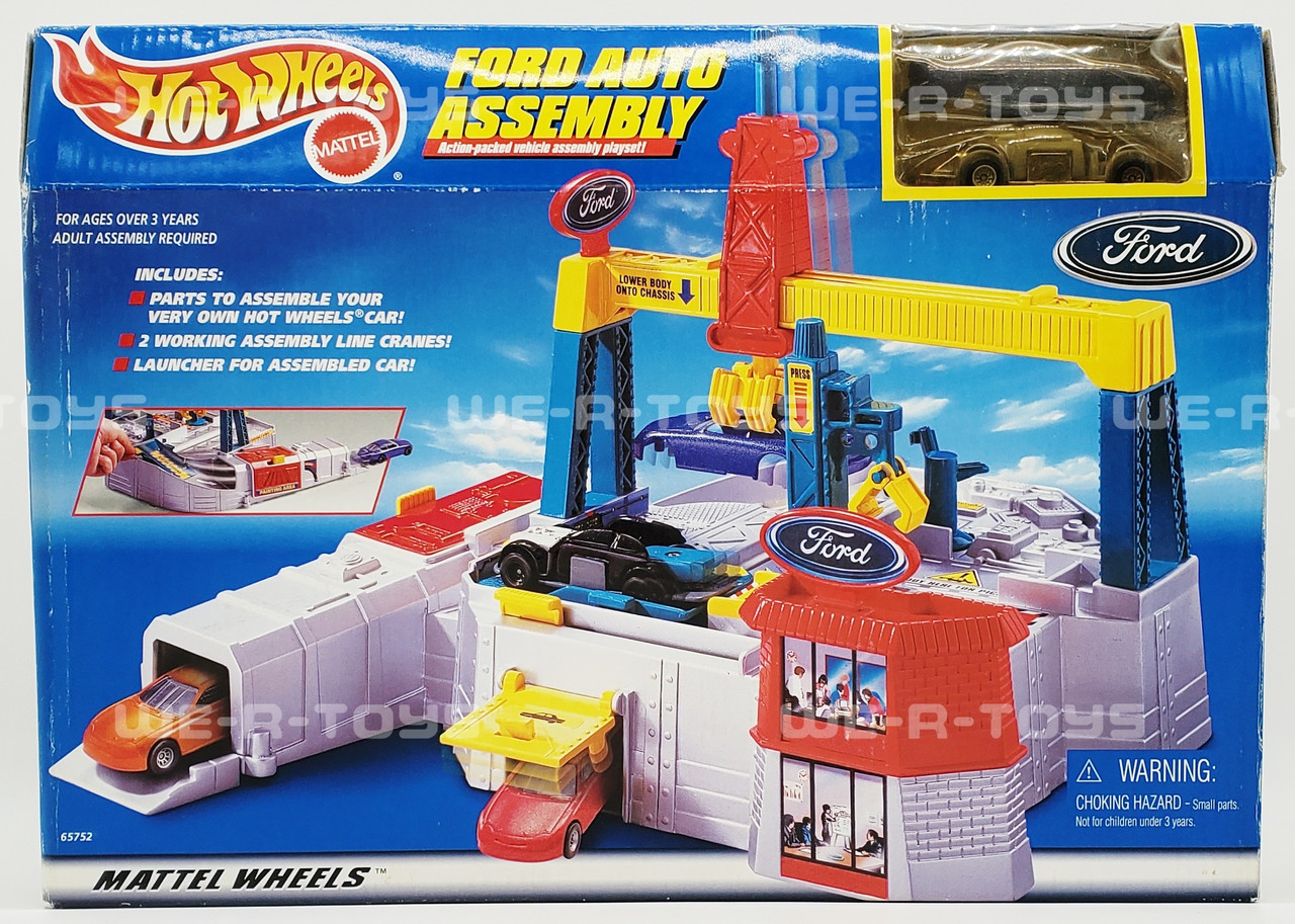 Hot Wheels Ford Auto Assembly Playset 1998 Mattel Item # 65752