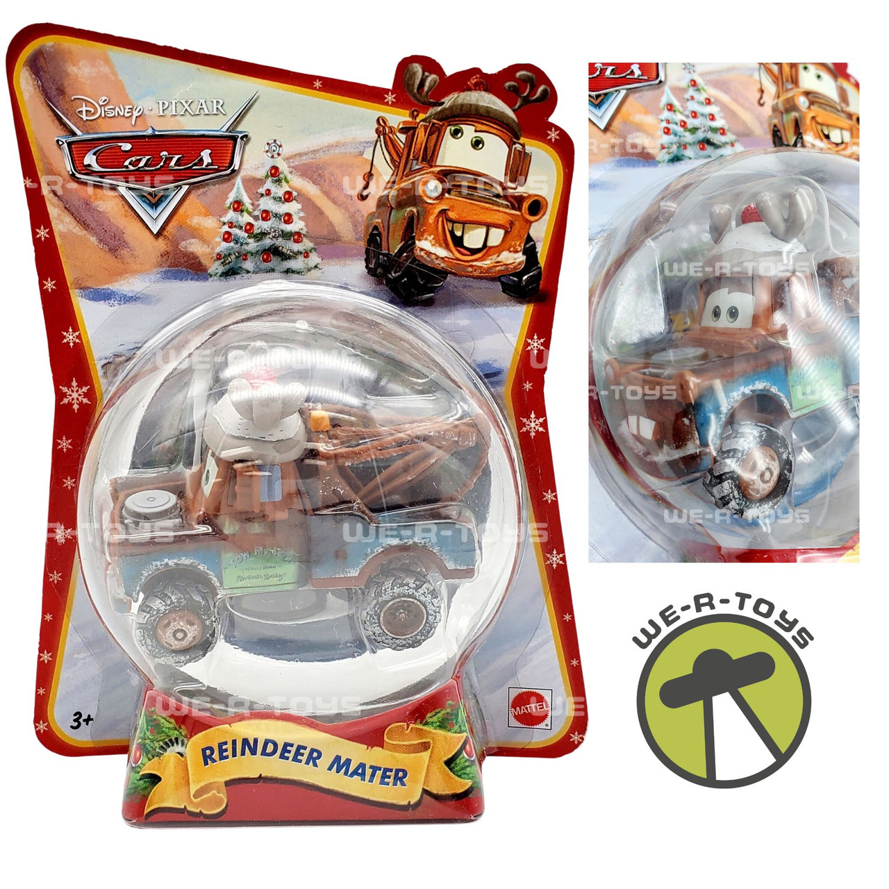 おもち　完売品　カーズ マテル　reindeer メーター　オーナメント Disney Pixar Cars Reindeer Mater Ornament Toy Christmas Mattel