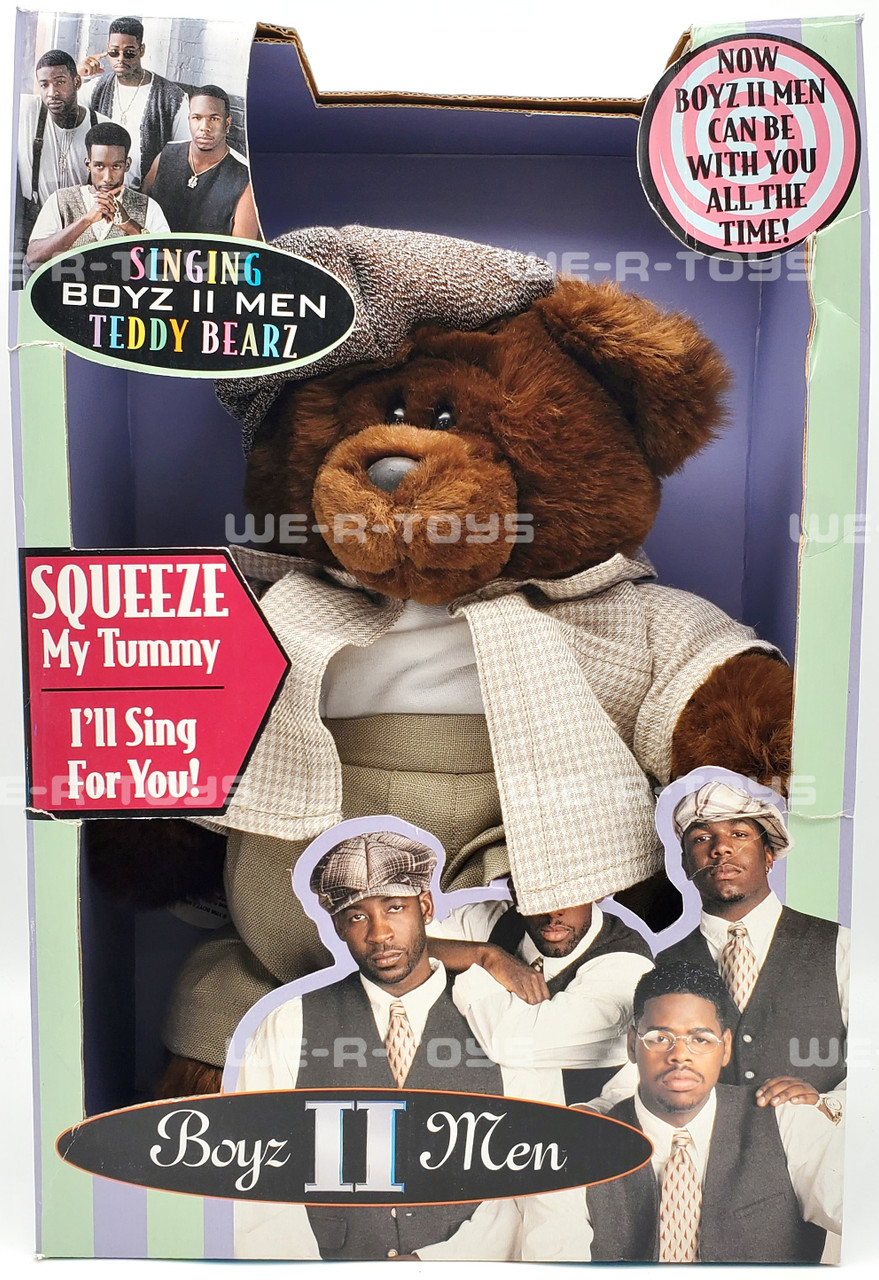 Boyz II Men Lot of Four Complete Set of Singing Teddy Bears 1996 USED
