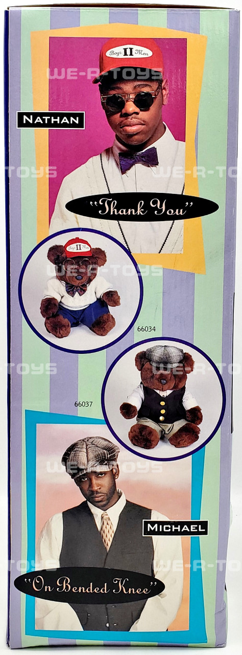 Boyz II Men Lot of Four Complete Set of Singing Teddy Bears 1996