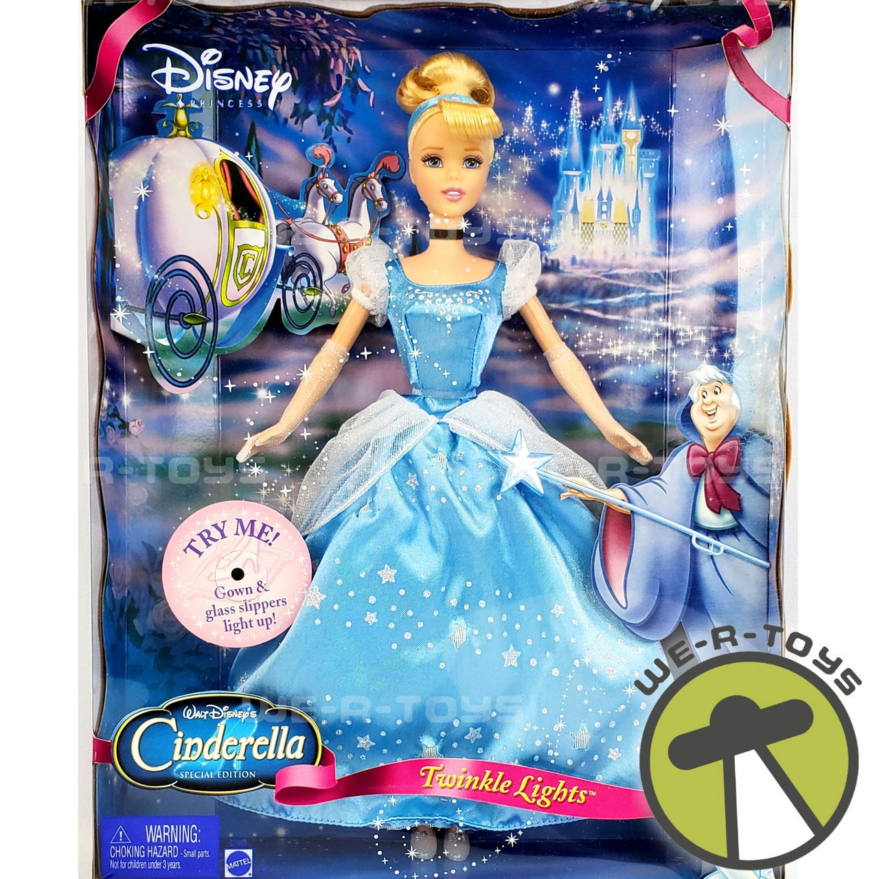 Disney Princess Twinkle Lights Cinderella Doll 2004 Mattel G7983