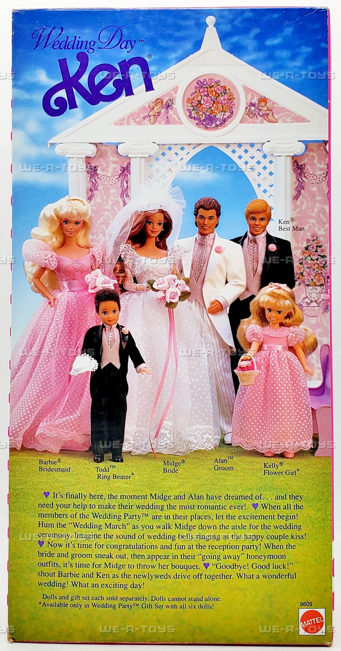 Wedding Day Ken Best Man Barbie Doll 1990 Mattel 9609 - We-R-Toys