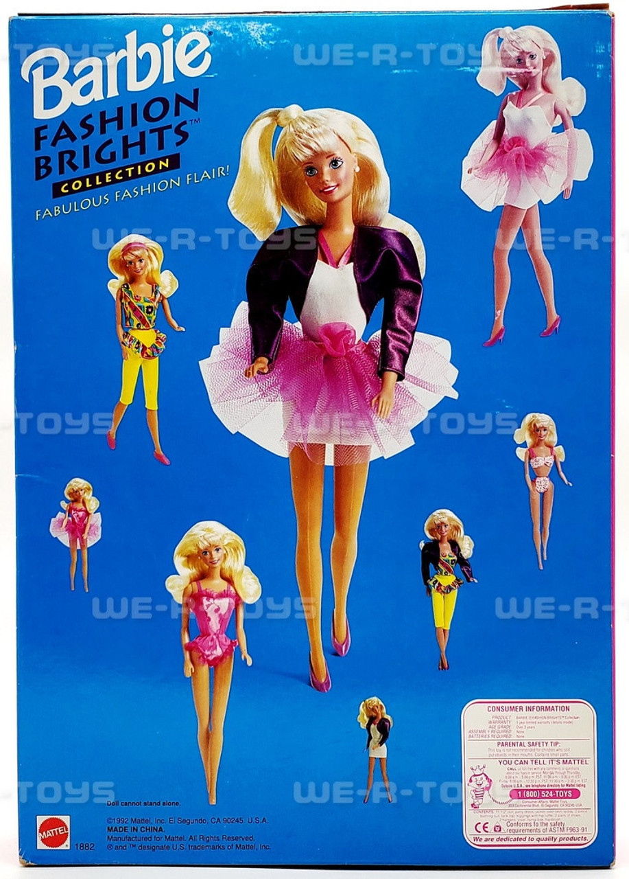 Fashion Bright Collection Barbie Doll Toys R Us Limited Edition 1992 Mattel  1882