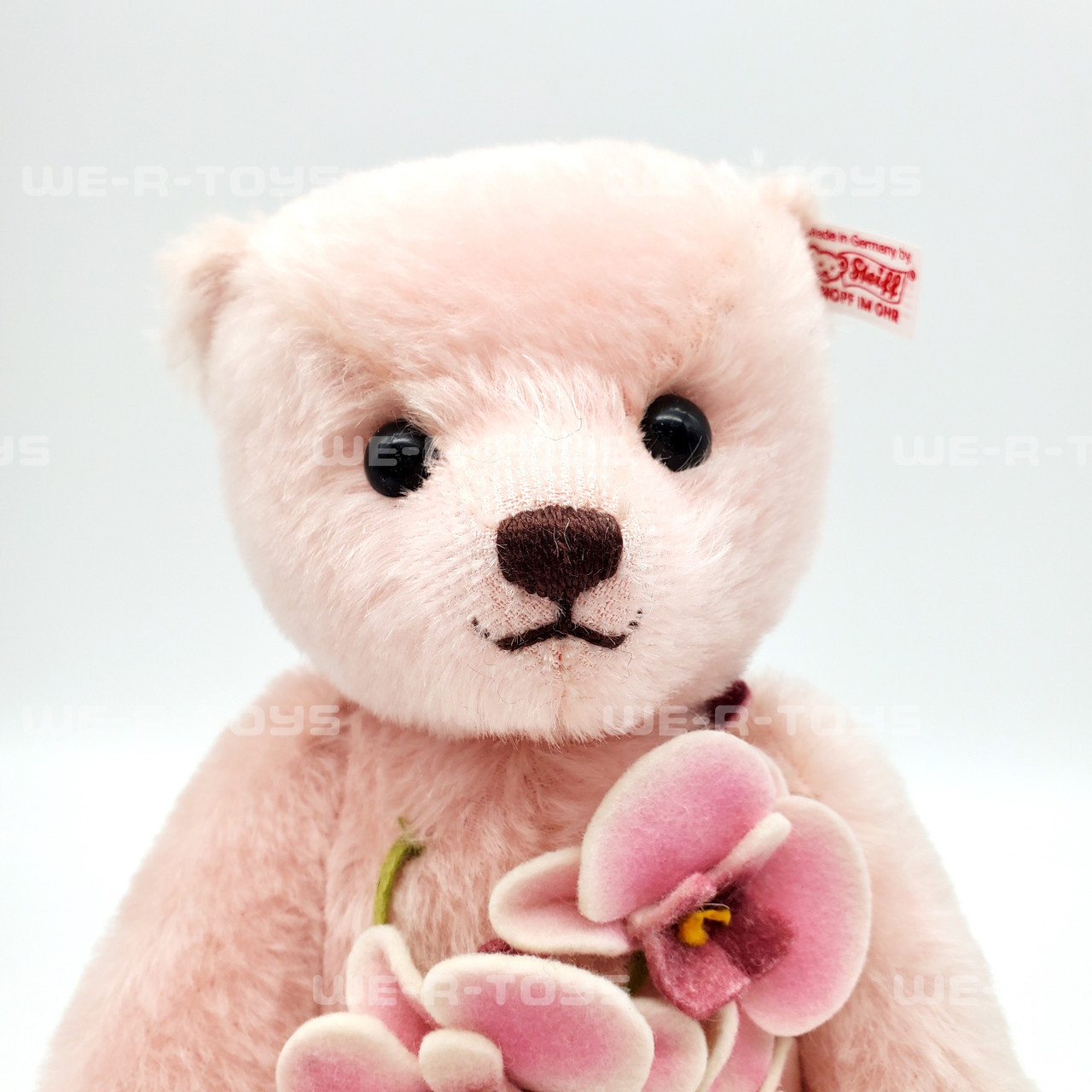 Steiff Teddy Bear 035111 Laelia Rose Pink Flowers with Certificate