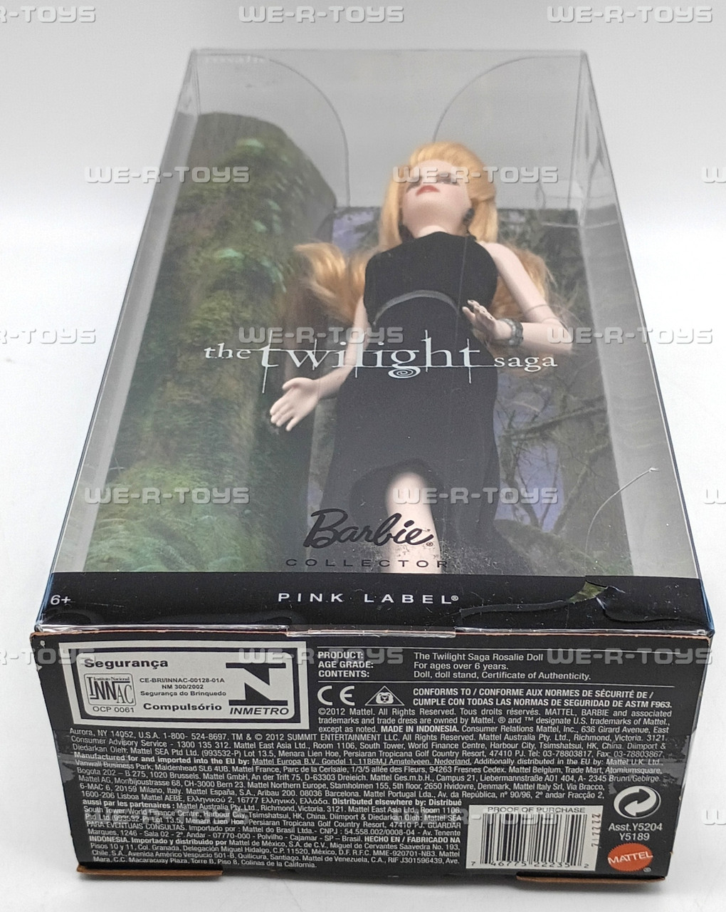The Twilight Saga Rosalie Barbie Doll Pink Label Collector 2012