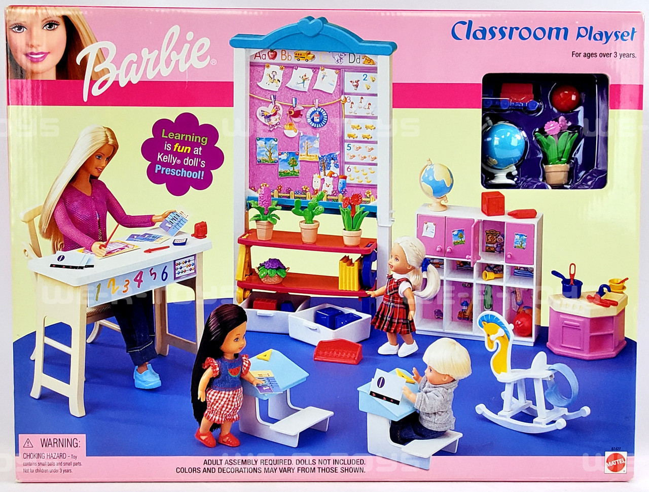 Barbie Classroom Playset Fun Learning at Kelly's Preschool 2002 #67427 NRFB