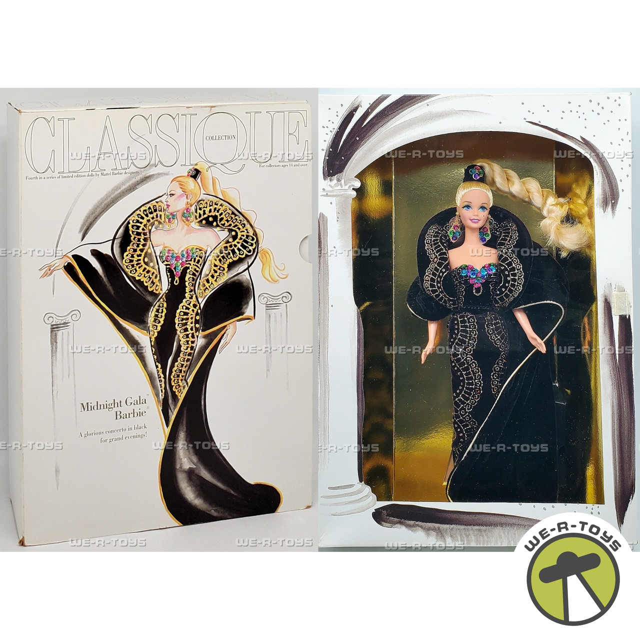 Classique Collection Midnight Gala Barbie Doll 12999 Mattel 1995