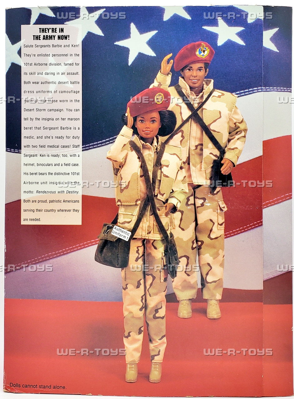 Stars 'n Stripes Army Barbie & Ken Deluxe Set African American