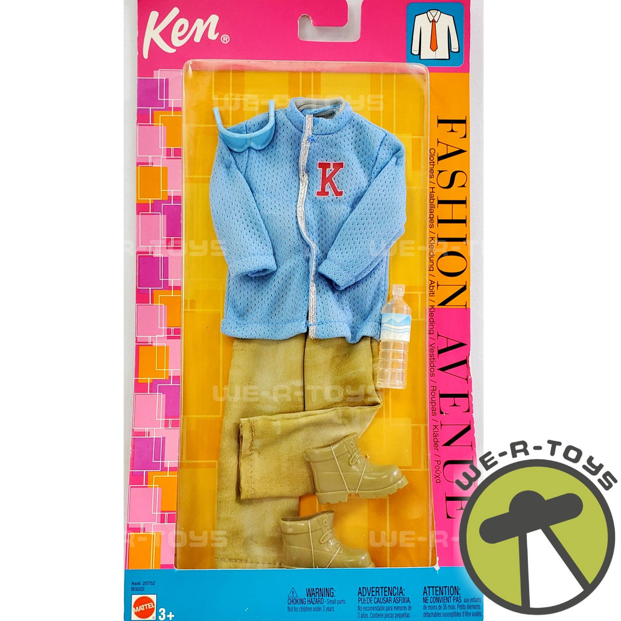 Barbie Ken Fashion Avenue Blue Sport Jacket Khaki Pants 2003 Mattel #25752  NRFB