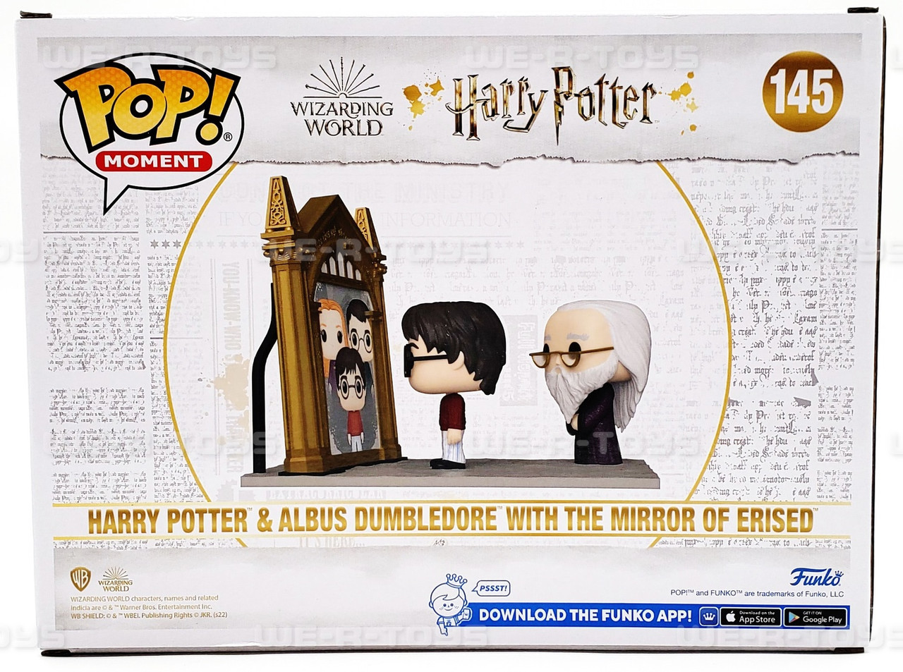 Funko Pop Moment Harry Potter & Dumbledore w/ The Mirror Erised Amazon  Exclusive