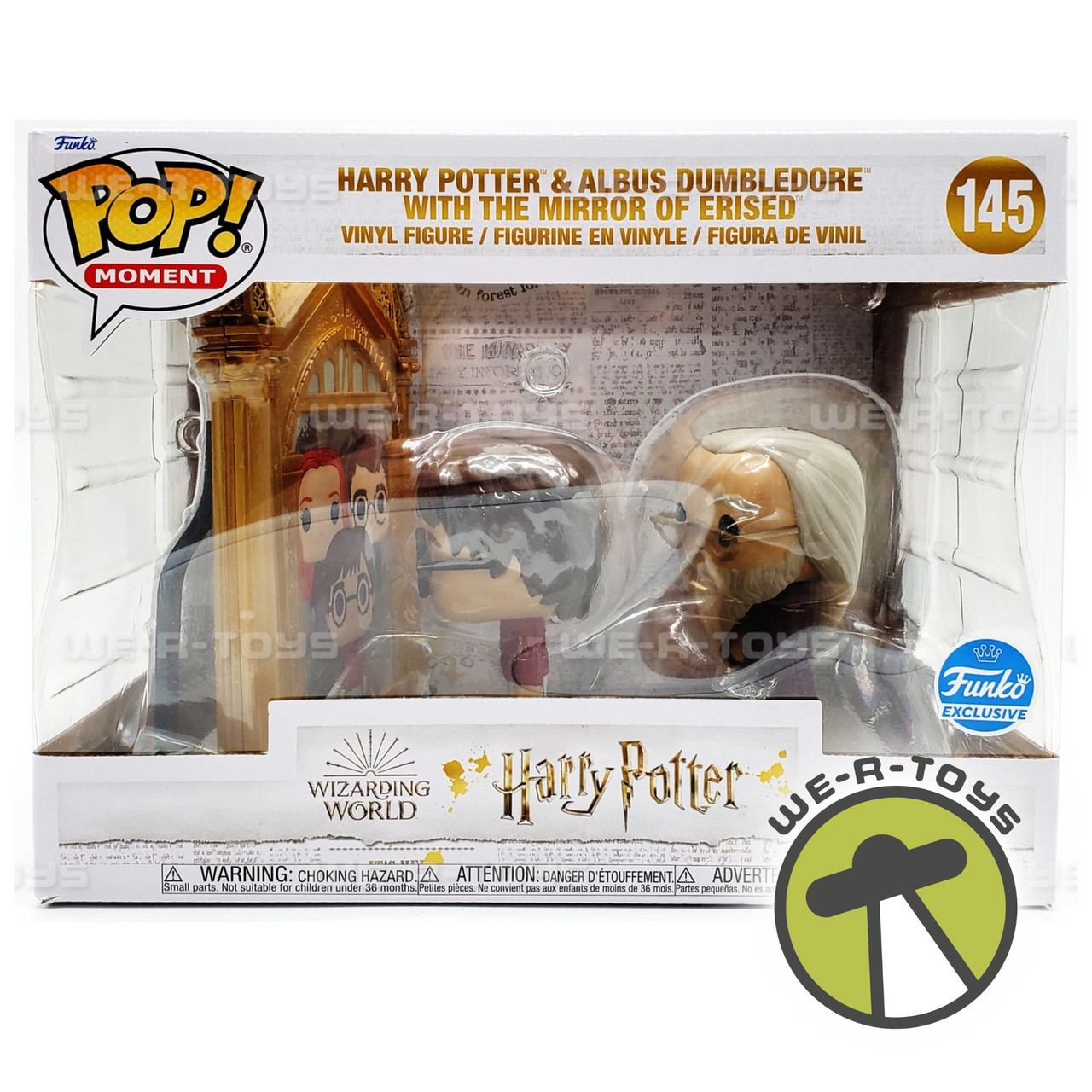 Funko Pop Moment Harry Potter & Dumbledore w/ The Mirror Erised Amazon  Exclusive