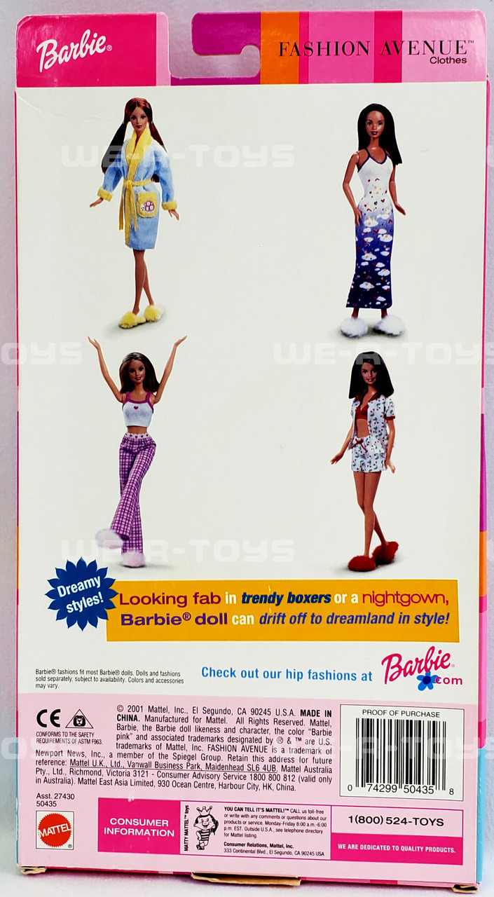 Barbie fashion avenue lingerie collection - Vintage & Antique Toys