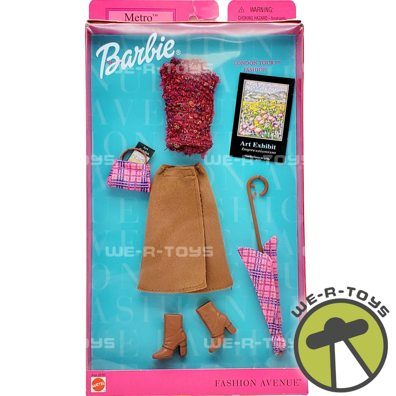 Barbie Mattel 2001 Lingerie Collection Fashion Ave TRU exclusive Robe,  slippers