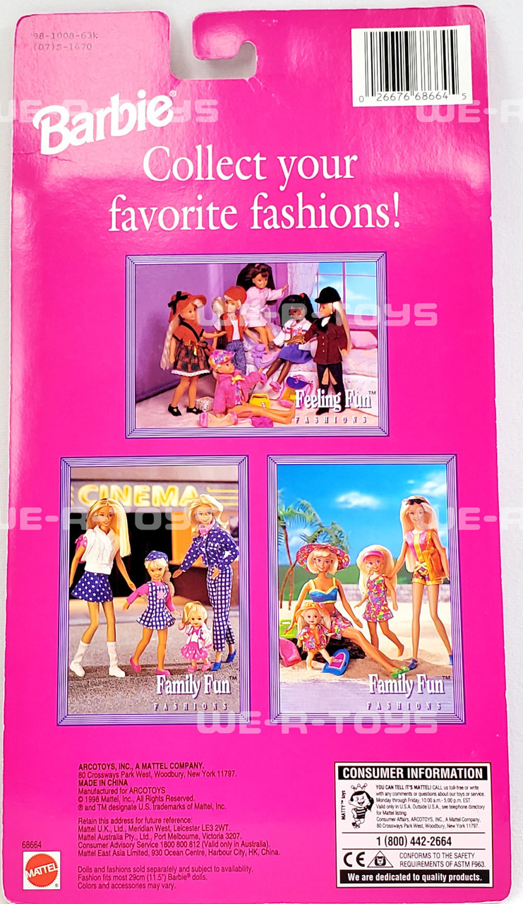 Barbie Faux Fur Coat Collection Fashions Pink Coat 1998 Mattel