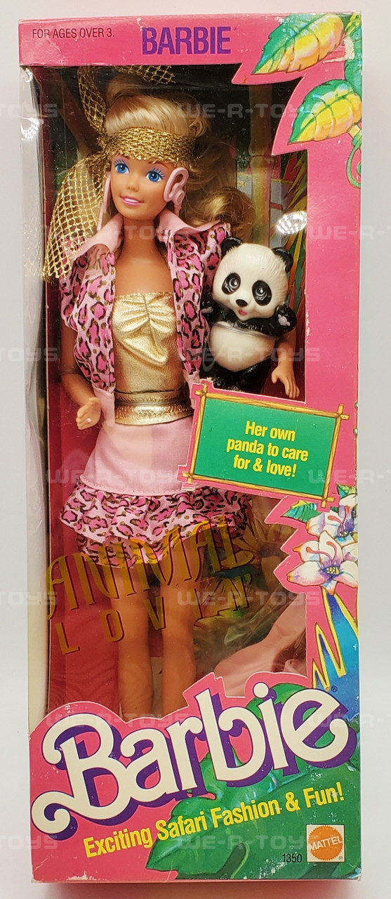 Barbie Animal Lovin' Barbie Doll and Panda Bear 1988 Mattel #1350