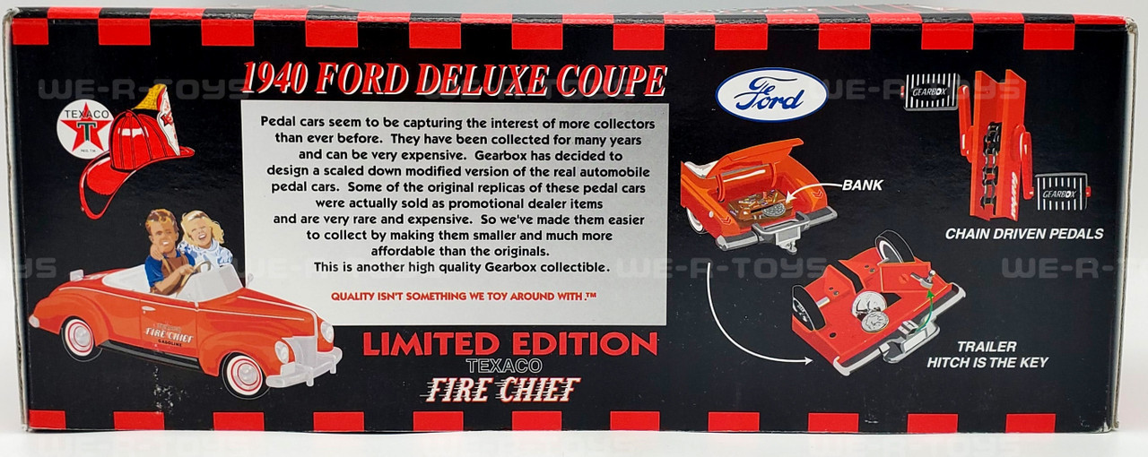 Texaco Fire Chief Limited Edition 1940 Ford Deluxe Coupe Pedal Car
