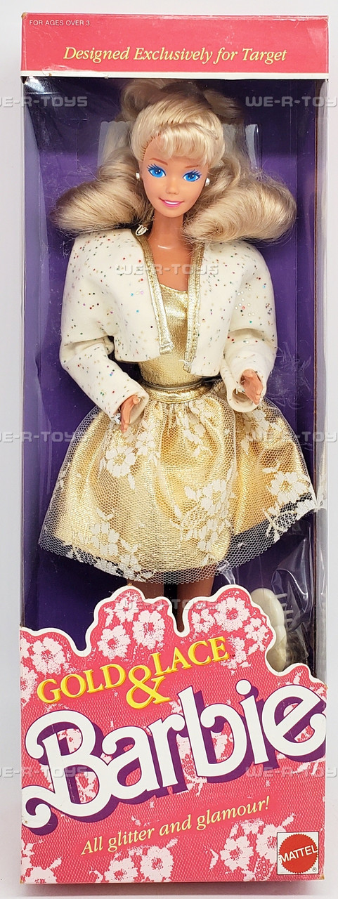 Barbie Gold and Lace Doll 1989 Mattel #7476 - We-R-Toys Barbie Gold and Lace Doll 1989 Mattel #7476 - We-R-Toys