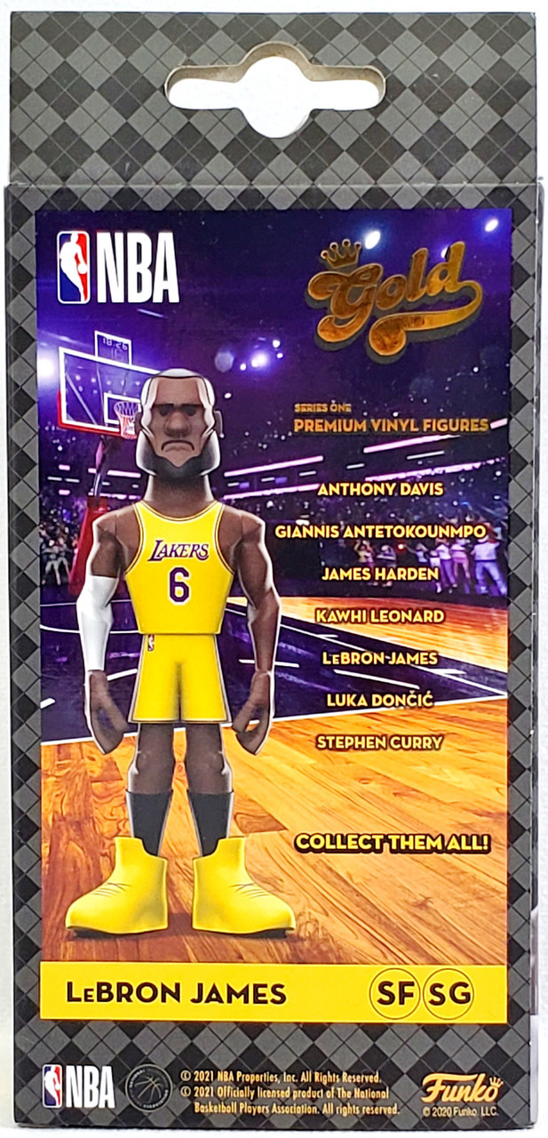 Funko Gold NBA Vinyl LeBron James Chase 2021 Premium Vinyl Figure