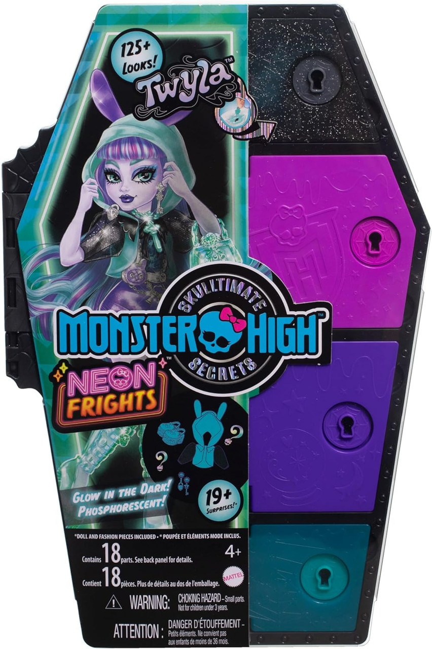 Monster High Doll and Fashion Set, Draculaura with Dress-Up Locker and 19+  Surprises, Skulltimate Secrets