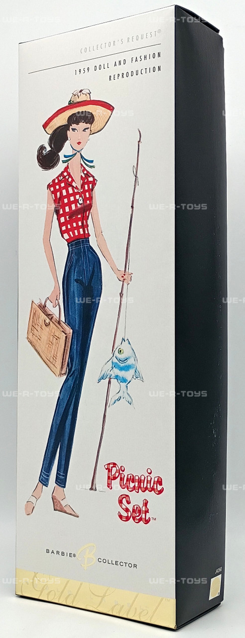 Picnic Set Barbie Doll Gold Label 1959 Doll and Fashion