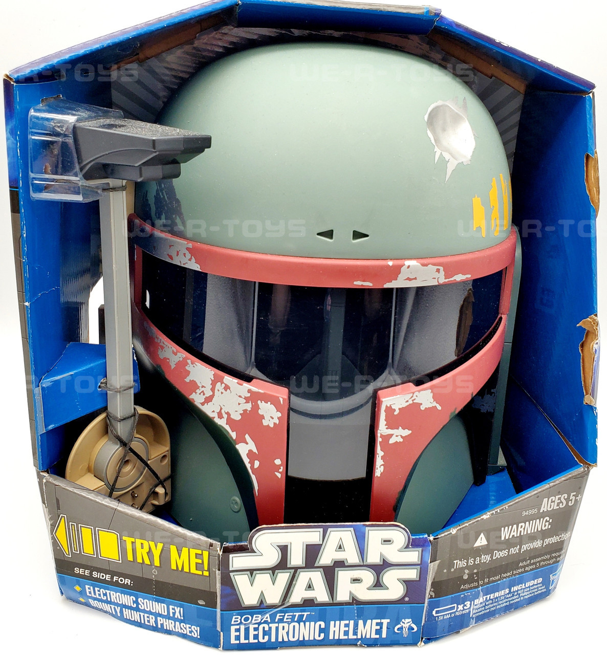 Star Wars Talking Boba Fett Electronic Wearable Helmet Hasbro 2010