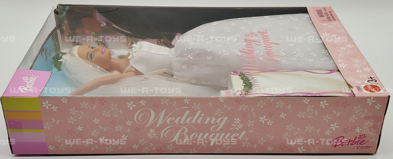 Barbie Wedding Bouquet Doll with Wedding Cake & Bouquet 2003 Mattel C6355  NRFB