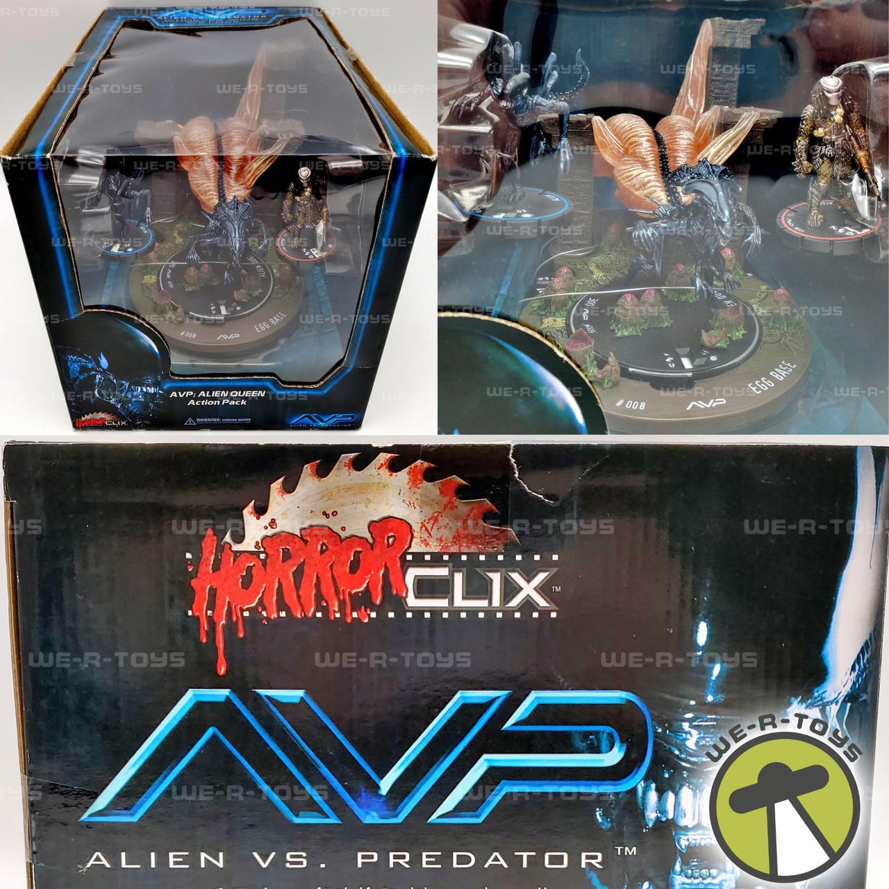 AVP Alien Vs. Predator HorrorCLIX Alien Queen Action Pack Games